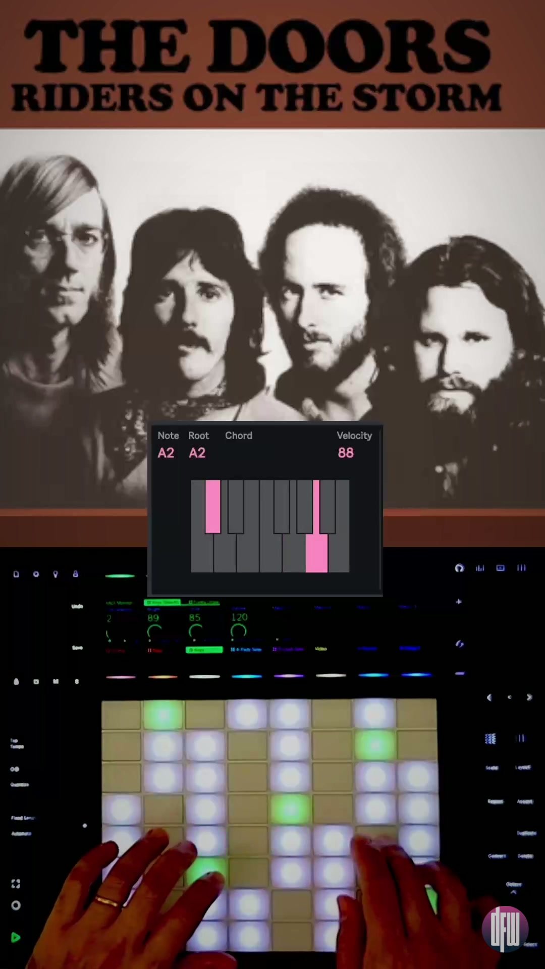 Riders on the Storm tocada en Ableton Push